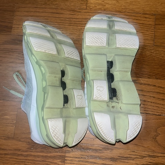 On CLOUDMONSTER Women's Running athletic Shoe Glacier Meadow US Size 9 - Picture 9 of 12